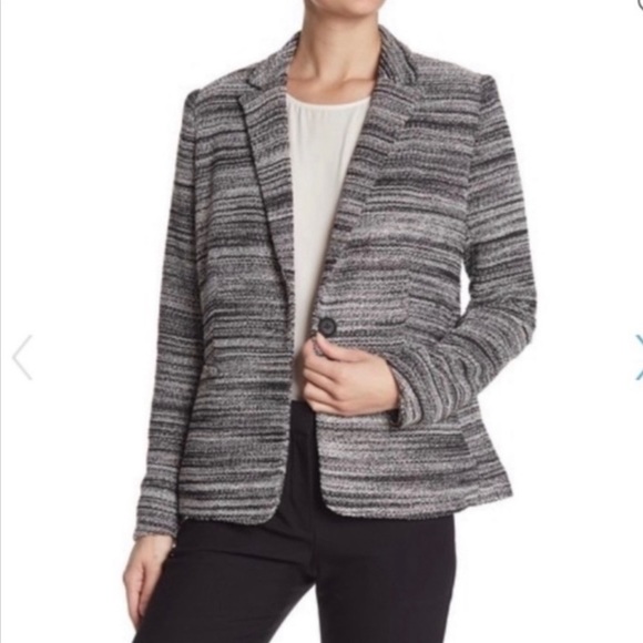 Philosophy Jackets & Blazers - NWT Philosophy Button Front Grey/Black/White Blazer size Small